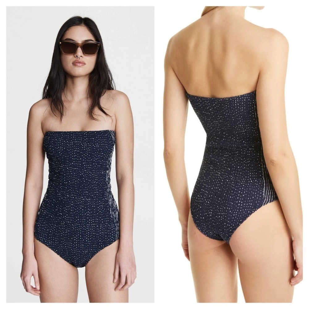 RAG & BONE Aster Strapless Printed Cotton-blend Jersey Bodysuit (12)